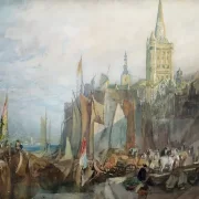William Turner | Rhinporten i Köln - 1819 | Indrammet kunsttryk | Romantic | formida