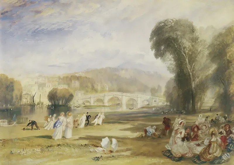 William Turner | Richmond Hill und Brücke, Surrey - 1831 | Gerahmter Kunstdruck | Romantik | formida