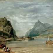 William Turner | Rolandseck, Nonnenwerth og Drachenfels - 1817 | Indrammet kunsttryk | Romantic | formida
