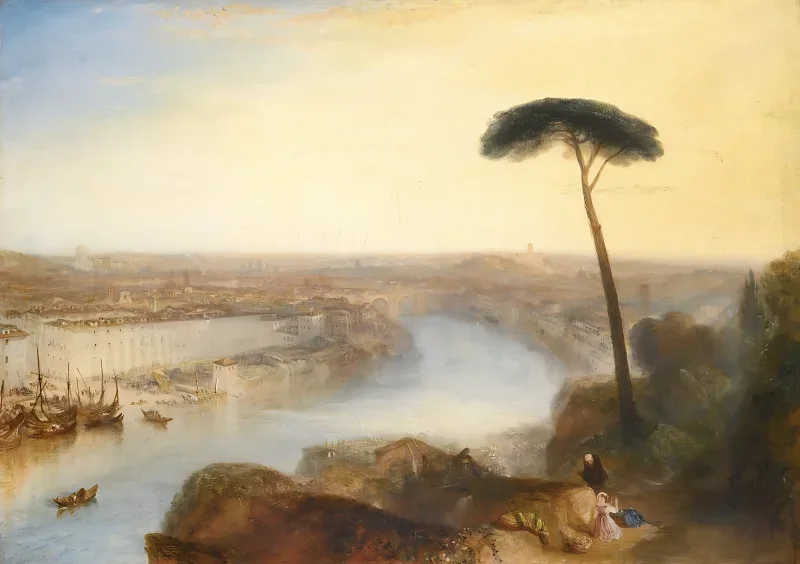 William Turner | Rom, fra Aventinerhøjen - 1835 | Indrammet kunsttryk | Romantic | formida