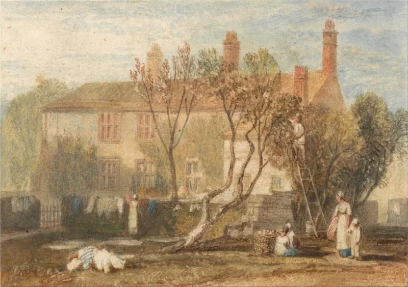 William Turner | Steeton Manor House, nær Farnley - 1815 | Indrammet kunsttryk | Romantic | formida