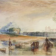 William Turner | Solnedgang og måneopgang - 1822 | Indrammet kunsttryk | Romantic | formida