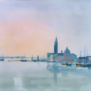 William Turner | San Giorgio Maggiore fra Dogana - 1819 | Indrammet kunsttryk | Romantic | formida