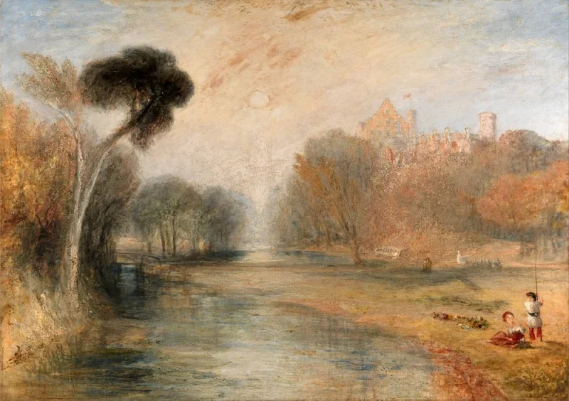 William Turner | Rosenau Slot i Coburg - 1841 | Indrammet kunsttryk | Romantic | formida