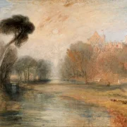 William Turner | Rosenau Slot i Coburg - 1841 | Indrammet kunsttryk | Romantic | formida