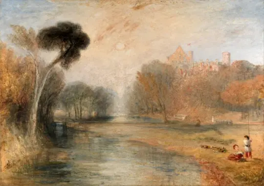 William Turner | Rosenau Slot i Coburg - 1841 | Indrammet kunsttryk | Romantic | formida
