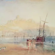 William Turner | Scarborough - 1825 | Indrammet kunsttryk | Romantic | formida