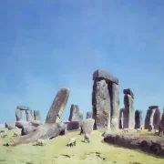 William Turner | Får ved Stonehenge - 1828 | Indrammet kunsttryk | Romantic | formida