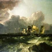William Turner | Skibe på vej til ankerplads - 1802 | Indrammet kunsttryk | Romantic | formida