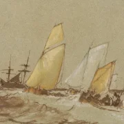 William Turner | Skibsfart - 1830 | Indrammet kunsttryk | Romantic | formida