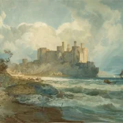 William Turner | Conway Castle, Nordwales - 1798 | Indrammet kunsttryk | Romantic | formida