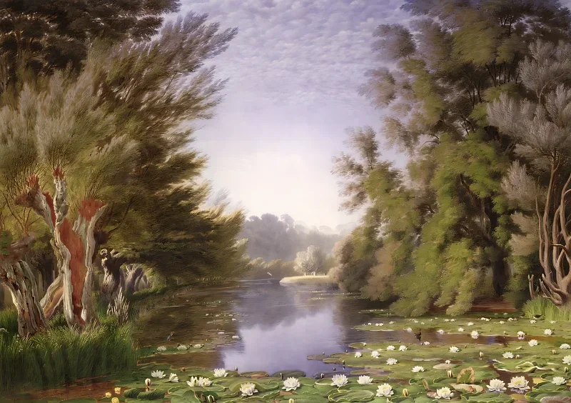 William Turner | Åkander på Cherwell-floden - 1835 | Indrammet kunsttryk | Romantic | formida