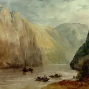 William Turner | Lurleiberg - 1817 | Indrammet kunsttryk | Romantic | formida