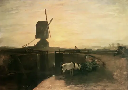 William Turner | Southall Mølle - 1810 | Indrammet kunsttryk | Romantic | formida