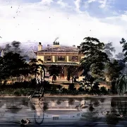 William Turner | Kinesisk villa - 1825 | Indrammet kunsttryk | Romantic | formida