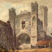 William Turner | Sankt Augustins port, Canterbury - 1793 | Indrammet kunsttryk | Romantic | formida