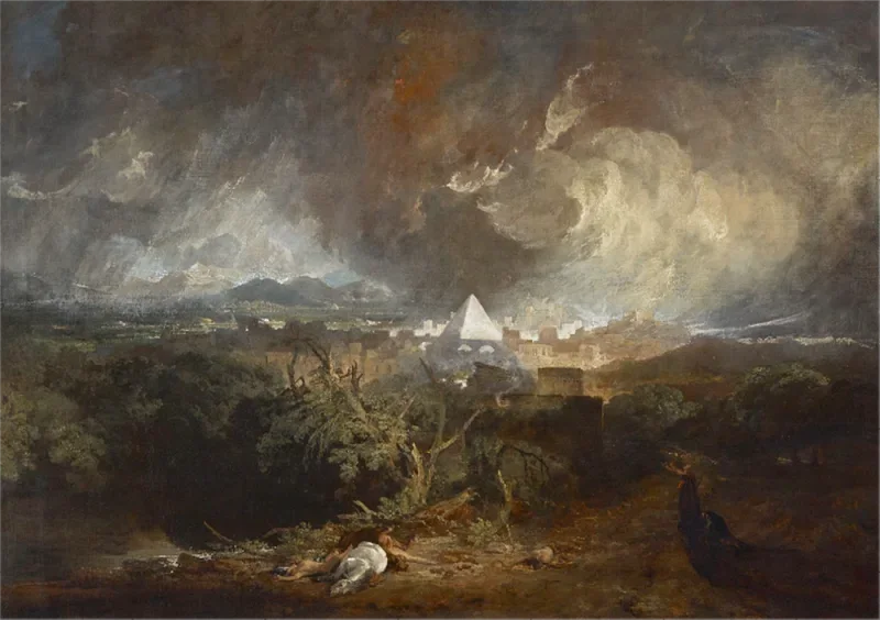 William Turner | Egyptens femte plage - 1800 | Indrammet kunsttryk | Romantic | formida