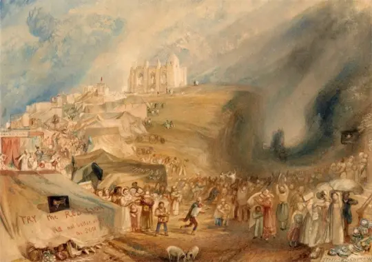 William Turner | Sankt Katarinas Hill - 1830 | Indrammet kunsttryk | Romantic | formida