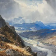 William Turner | Udsigt over dalen fra Afon Mawddach - 1850 | Indrammet kunsttryk | Romantic | formida