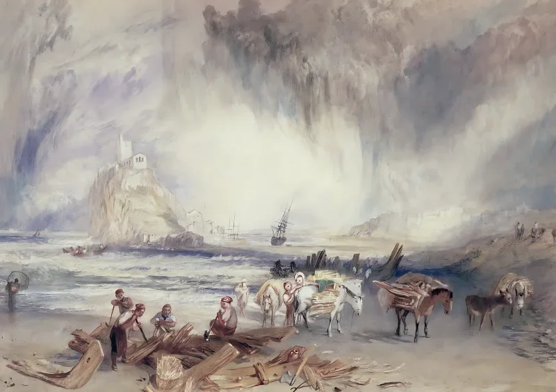 William Turner | St. Michael's Mount - 1834 | Gerahmter Kunstdruck | Romantik | formida