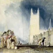 William Turner | Stamford - 1828 | Indrammet kunsttryk | Romantic | formida