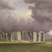 William Turner | Stonehenge, en stormfuld dag - 1846 | Indrammet kunsttryk | Romantic | formida