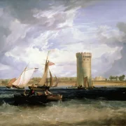 William Turner | Tabley, der Sitz von Sir J.F. Leicester - 1809 | Gerahmter Kunstdruck | Romantik | formida