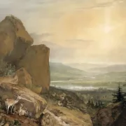 William Turner | Kajens dal med Otley i det fjerne - 1816 | Indrammet kunsttryk | Romantic | formida
