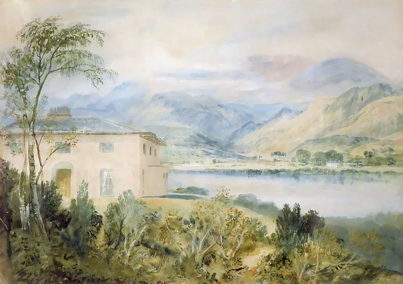 William Turner | Tent Lodge bei Coniston Water - 1818 | Gerahmter Kunstdruck | Romantik | formida