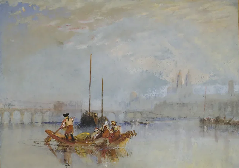 William Turner | Tours - 1830 | Indrammet kunsttryk | Romantic | formida