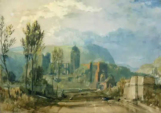 William Turner | Tours bei Sonnenuntergang - 1826 | Gerahmter Kunstdruck | Romantik | formida