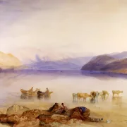 William Turner | Ullswater, Cumberland - 1835 | Indrammet kunsttryk | Romantic | formida