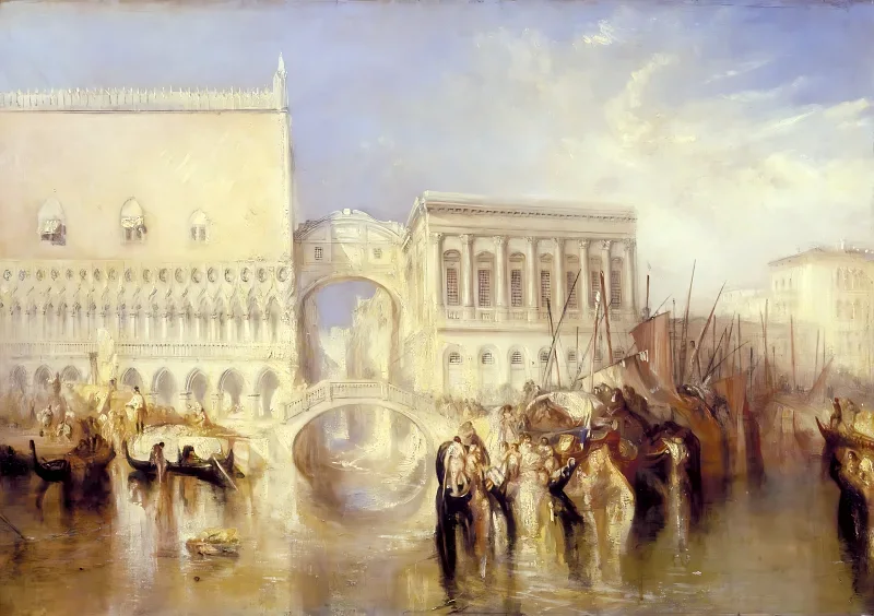 William Turner | Venedig, Sukkenes Bro - 1840 | Indrammet kunsttryk | Romantic | formida