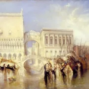 William Turner | Venedig, Sukkenes Bro - 1840 | Indrammet kunsttryk | Romantic | formida