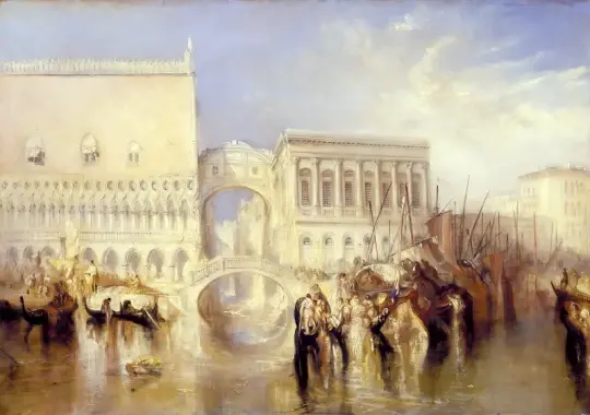 William Turner | Venedig, Sukkenes Bro - 1840 | Indrammet kunsttryk | Romantic | formida