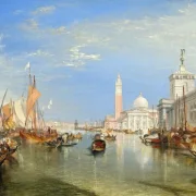 William Turner | Venedig, Dogana og San Giorgio Maggiore - 1834 | Indrammet kunsttryk | Romantic | formida