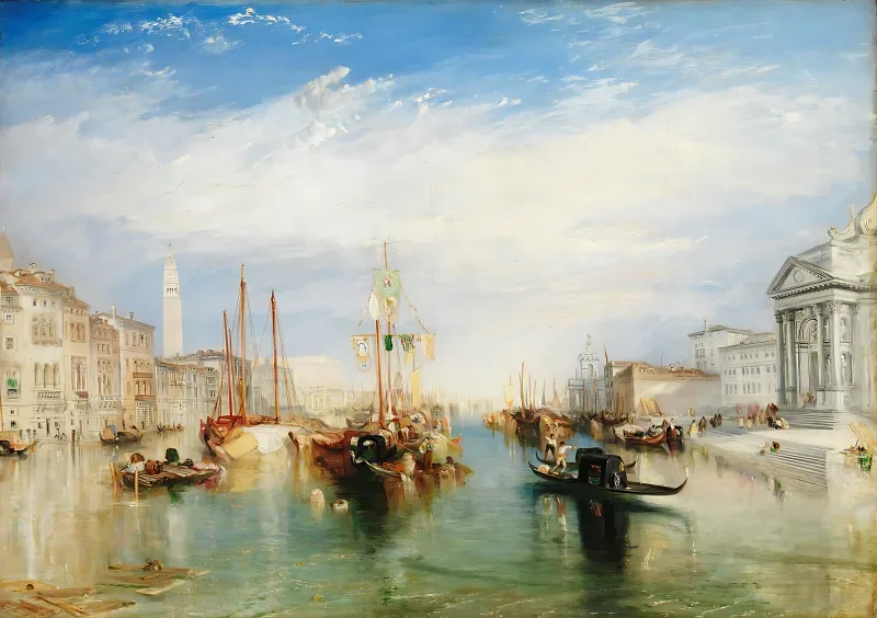 William Turner | Venedig fra verandaen til Madonna della Salute - 1835 | Indrammet kunsttryk | Romantic | formida