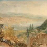 William Turner | Udsigt over Farnley Hall i Yorkshire - 1808 | Indrammet kunsttryk | Romantic | formida