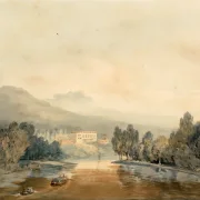 William Turner | Villa Salviati am Arno - 1796 | Gerahmter Kunstdruck | Romantik | formida