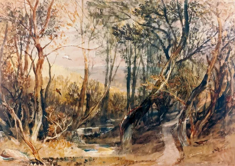 William Turner | Skovscene - 1798 | Indrammet kunsttryk | Romantic | formida