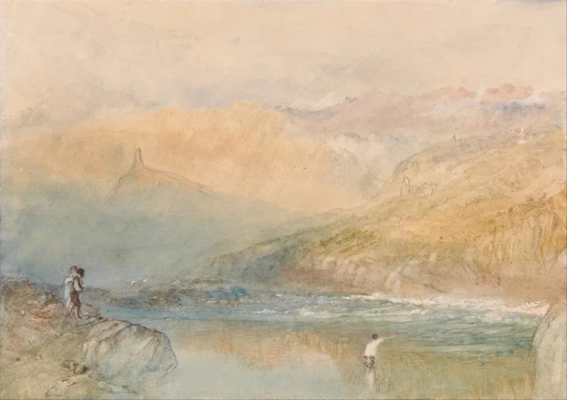 William Turner | På Mosel, nær Traben Trarbach - 1841 | Indrammet kunsttryk | Romantic | formida