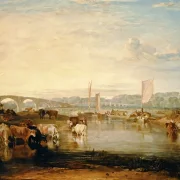 William Turner | Walton Bridges - 1806 | Indrammet kunsttryk | Romantic | formida