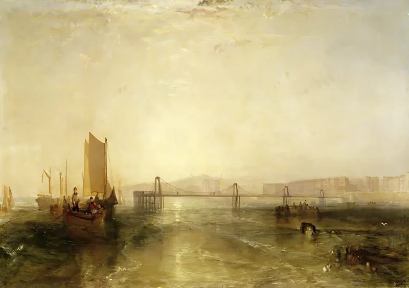William Turner | Brighton set fra havet - 1829 | Indrammet kunsttryk | Romantic | formida