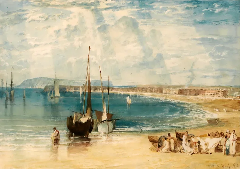 William Turner | Weymouth - 1811 | Indrammet kunsttryk | Romantic | formida