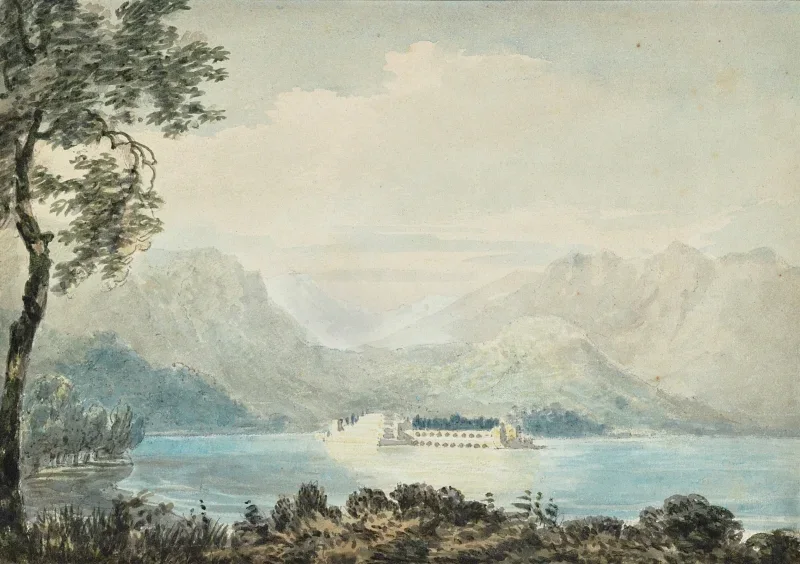 William Turner | Isola Bella ved Lago Maggiore - 1818 | Indrammet kunsttryk | Romantic | formida