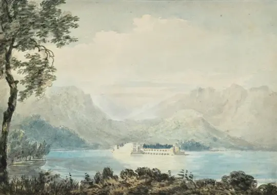 William Turner | Isola Bella ved Lago Maggiore - 1818 | Indrammet kunsttryk | Romantic | formida