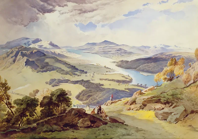 William Turner | Windermere ved Ormot Head - 1821 | Indrammet kunsttryk | Romantic | formida