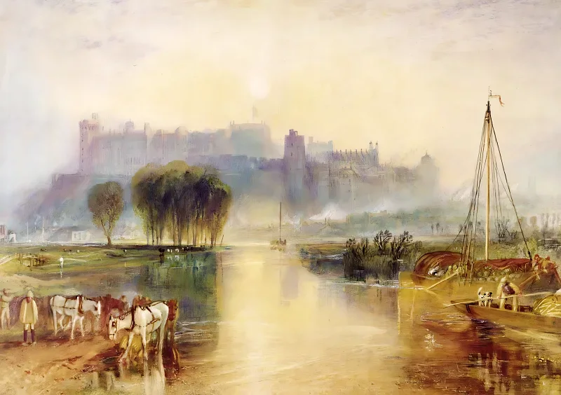 William Turner | Windsor Slot – 1829 | Indrammet kunsttryk | Romantic | formida