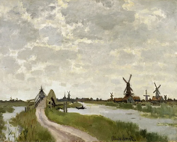 Vindmøller nær Zaandam – 1871