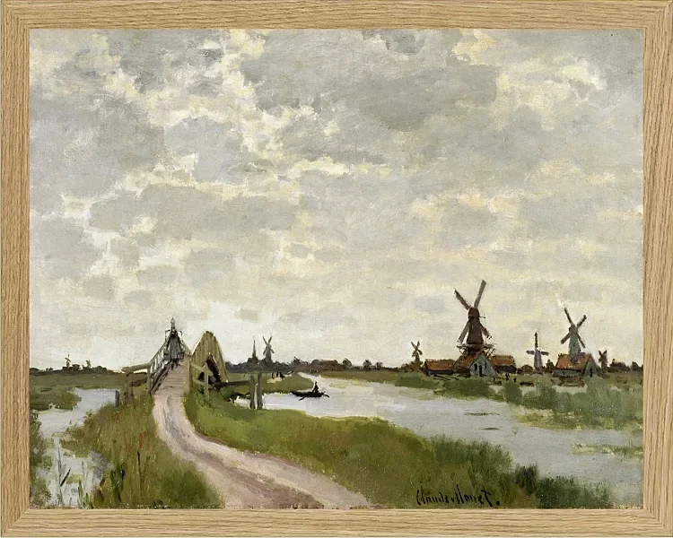 Vindmøller nær Zaandam – 1871